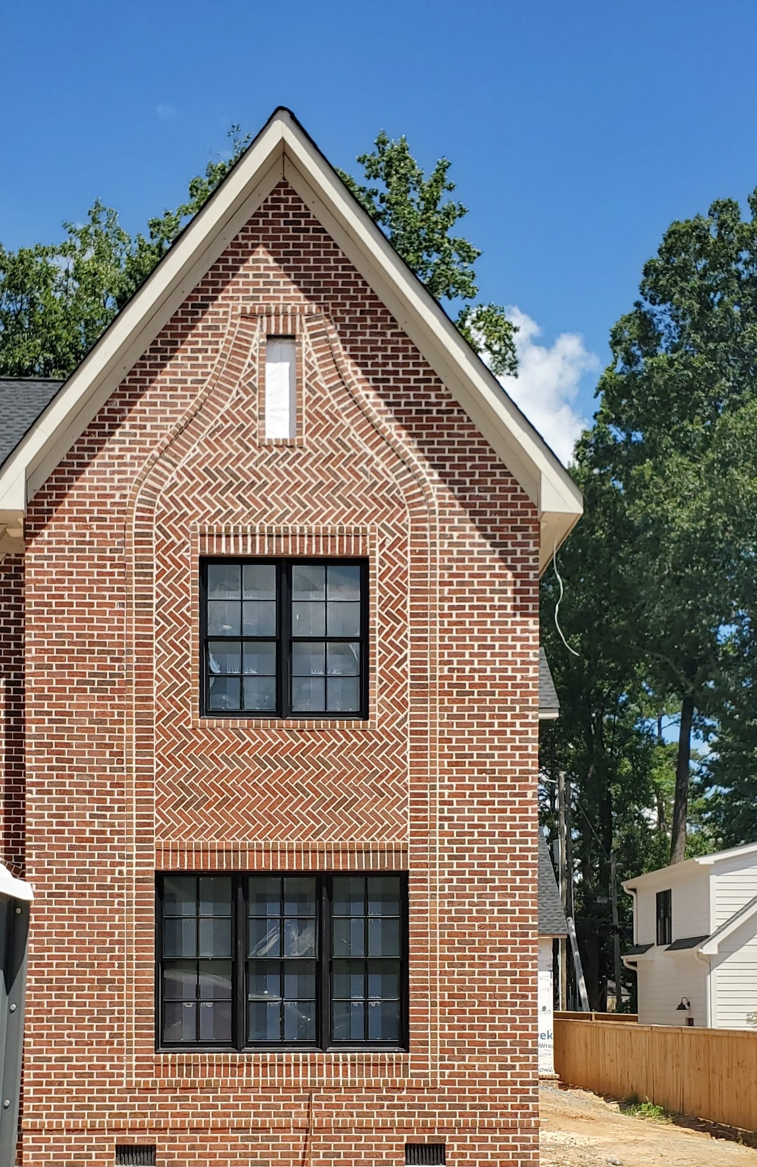 New custom brick home built by SD Masonry in Charlotte, NC