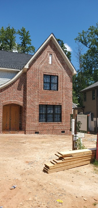 New brick home construction by SD Masonry in Charlotte, NC